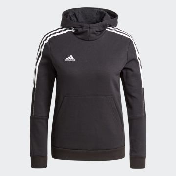 Adidas Youth Tiro 21 Sweat Pullover Hoodie - Black